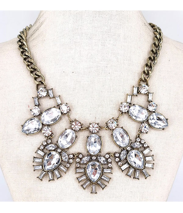 Luxury class victorian style party necklace