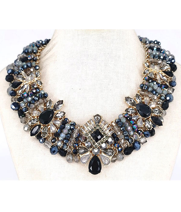 Luxury class victorian style chunky party necklace - choker
