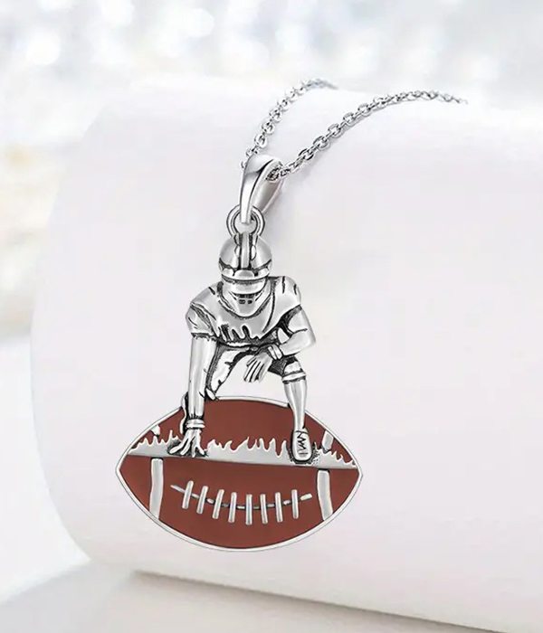 Sport theme necklace - football