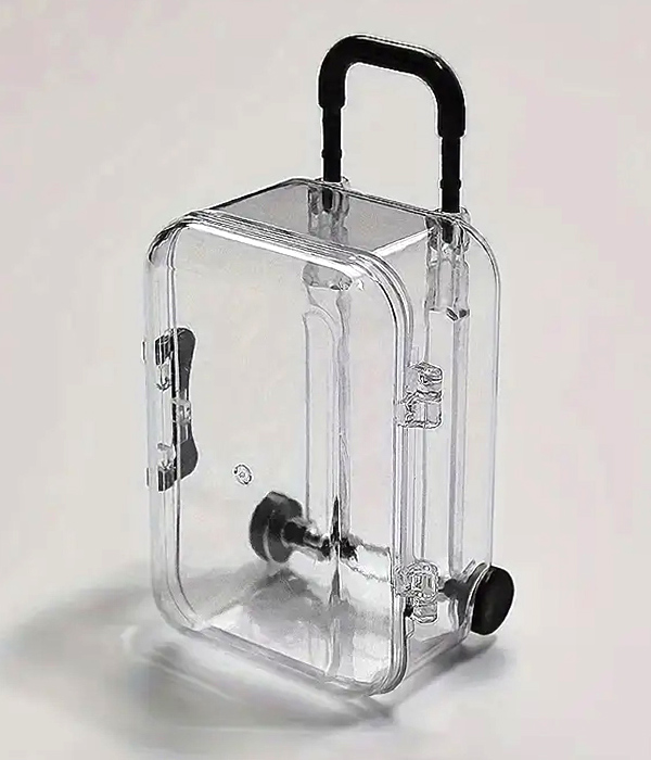 Mini transparent jewelry chest