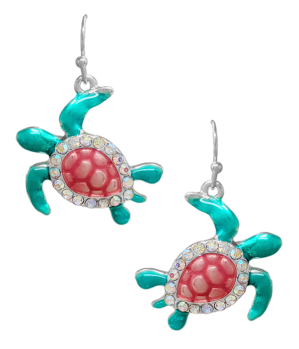 Sealife theme earring - turtle