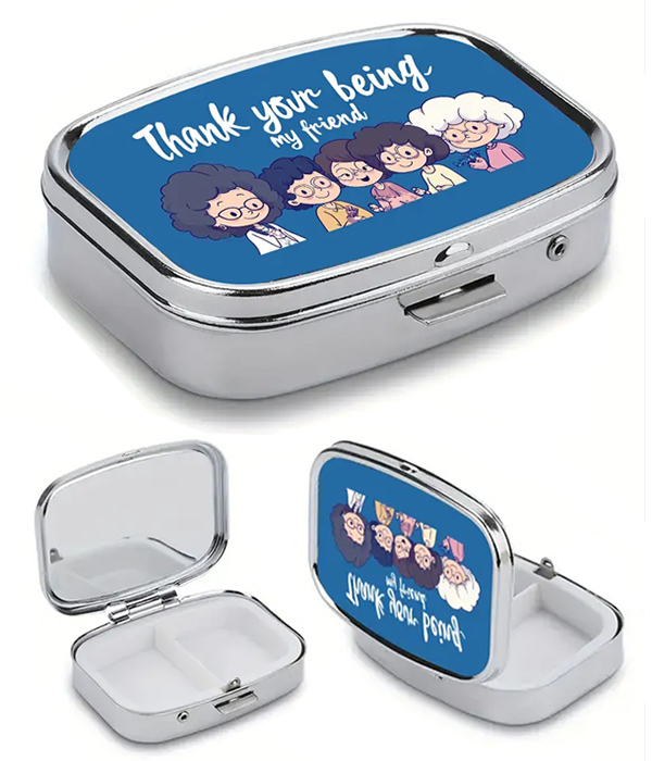 Friend theme pill box