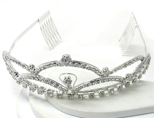 Prom or bridesmaid rhinestone tiara