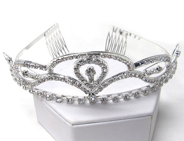 Prom or bridesmaid rhinestone tiara