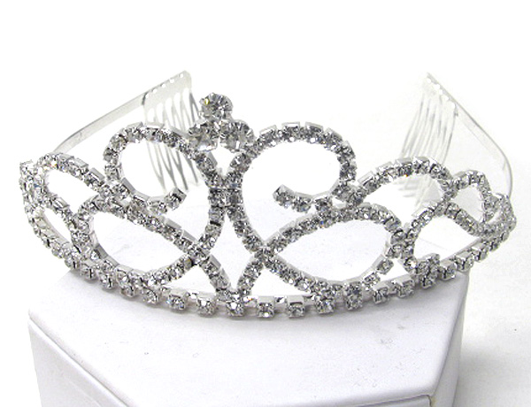 Prom or bridesmaid rhinestone tiara