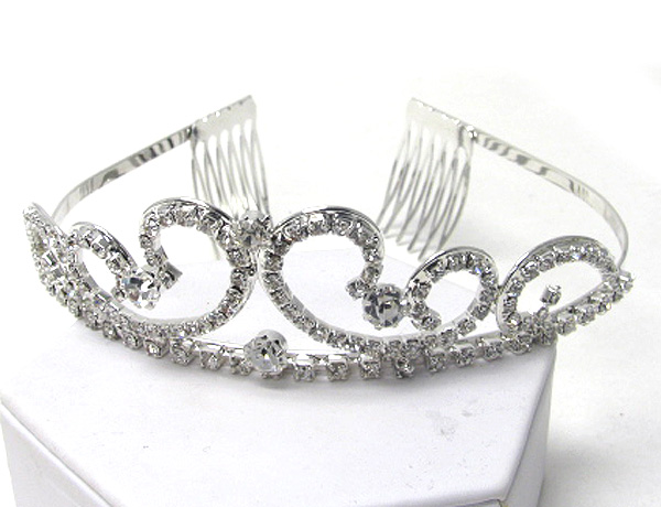 Prom or bridesmaid rhinestone tiara