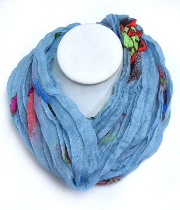 Sealife theme infinity scarf 