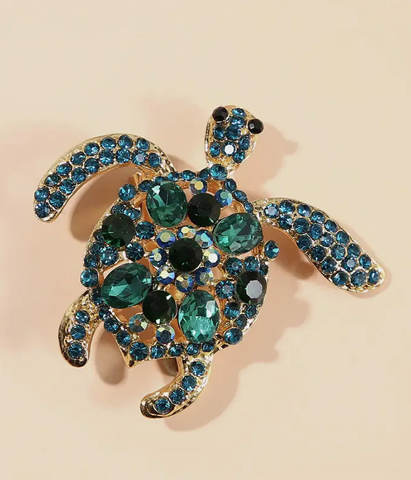 Turtle brooch