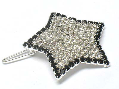 Rhinestone stud star shape hair pin