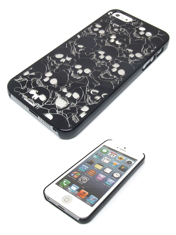 Multi skull pateren theme on hard case for cell phone case - hard case for iphone 5