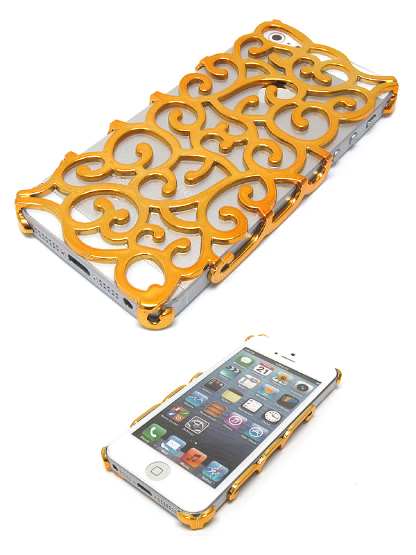 Filigree cut out pateren theme on hard case for cell phone case - hard case for iphone 5