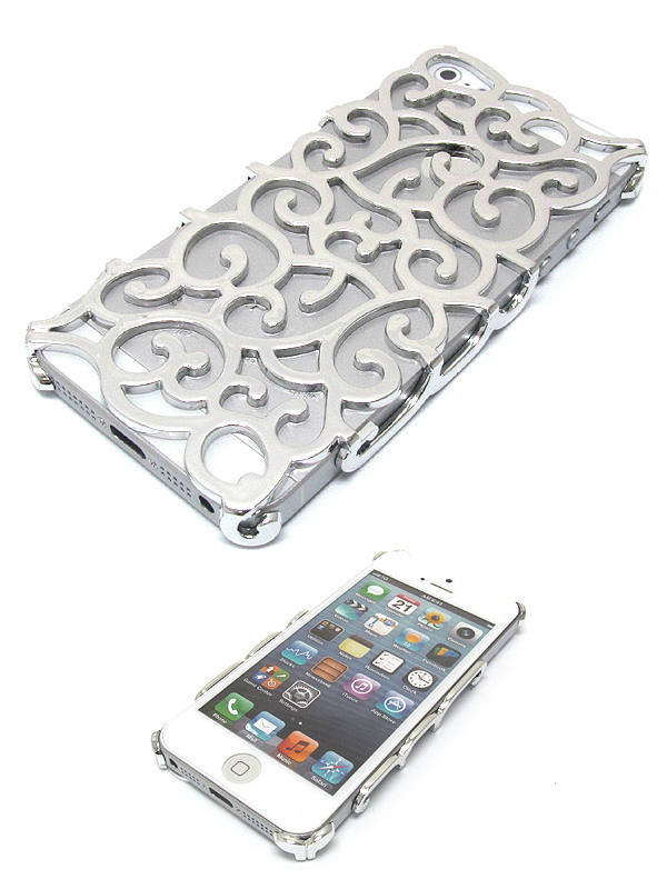 Filigree cut out pateren theme on hard case for cell phone case - hard case for iphone 5