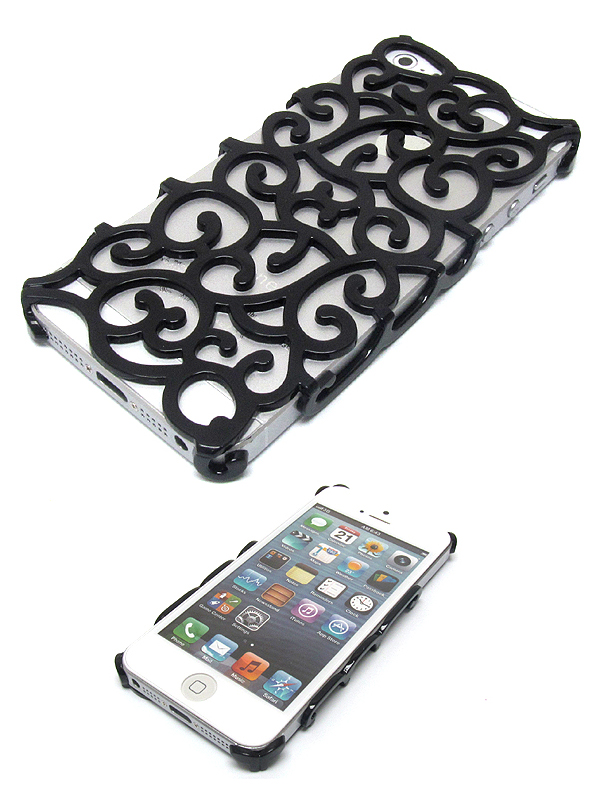 Filigree cut out pateren theme on hard case for cell phone case - hard case for iphone 5