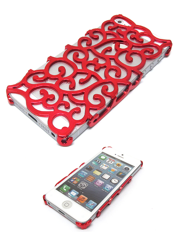 Filigree cut out pateren theme on hard case for cell phone case - hard case for iphone 5