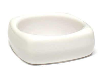 Square shape acrylic bangle bracelet