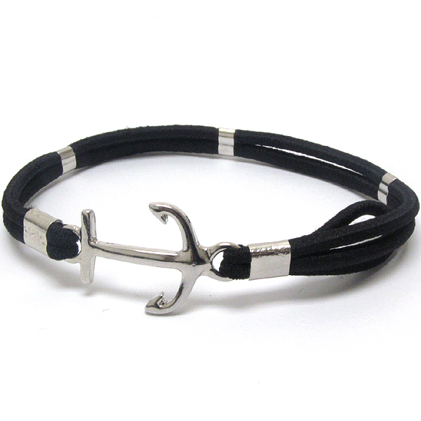 Anchor stretch bracelet or pony tail band