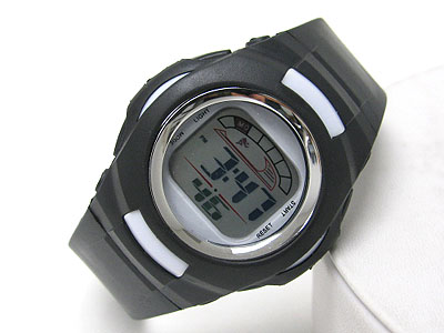 Pastel tone color acryl band electrinic cuff watch