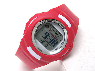 Pastel tone color acryl band electrinic cuff watch