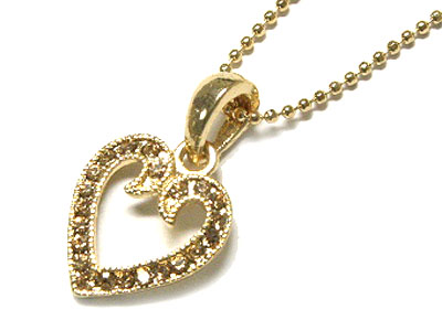 Crystal heart necklace