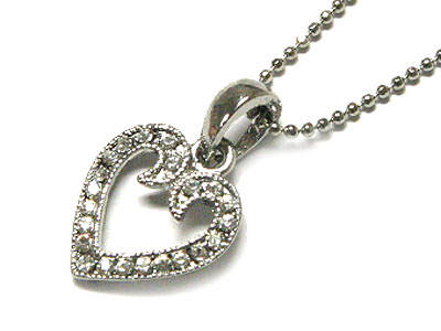 Crystal heart necklace