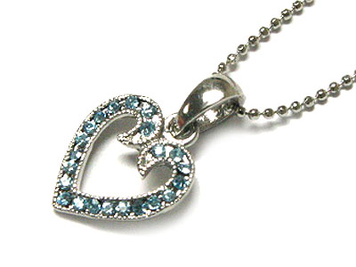 Crystal heart necklace