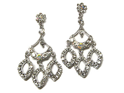 Boutique style genuine austrian crystal chandelier earring