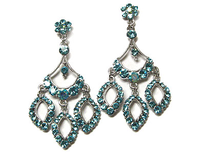 Boutique style genuine austrian crystal chandelier earring