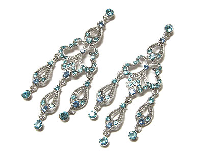 Boutique style genuine austrian crystal chandelier earring