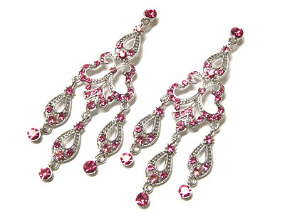 Boutique style genuine austrian crystal chandelier earring