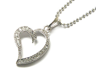 Crystal heart necklace