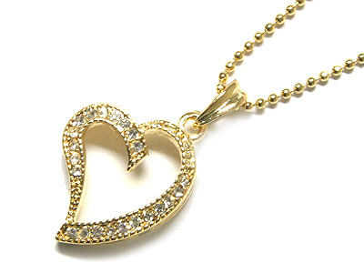 Crystal heart necklace