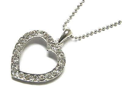 Crystal heart necklace