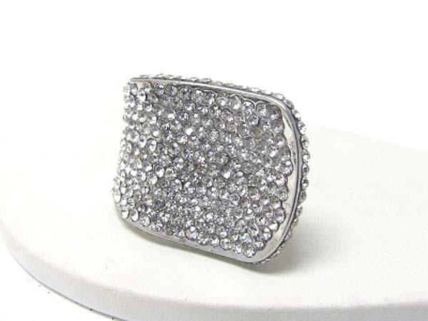 Crystal stud ring