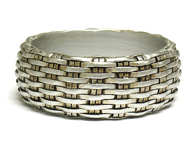 Woven metal bangle