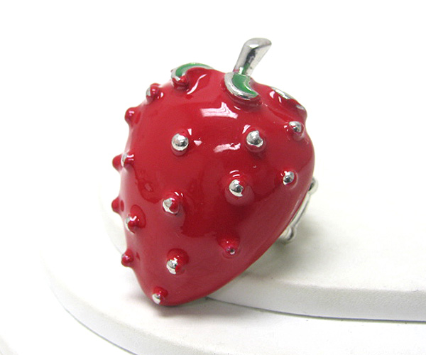 Large strawberry stretch ring