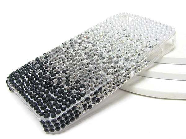 Graidient pattern glittering cellphone case - hard case for iphone 4 or 4s