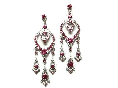 Genuine austrian crystal chandelier earring