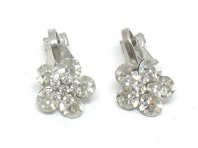 Crystal small flower earring