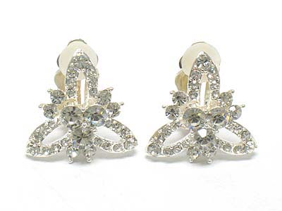 Crystal clip on earring