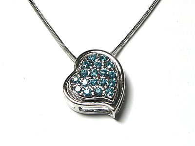 Crystal heart necklace