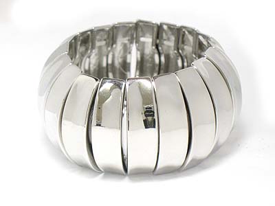 Glamorous style metal stretch bracelet