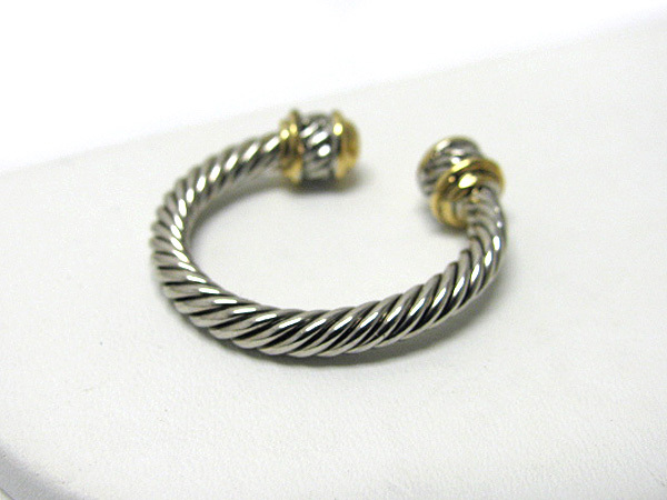 Metal cable ring