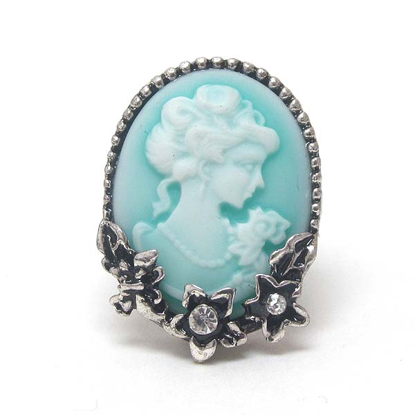 Cameo adjustable ring