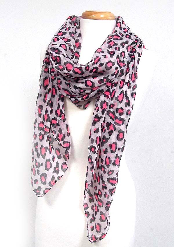 Leopard print scarf