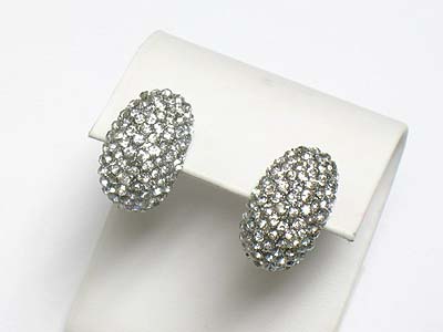 Crystal fat arc earring