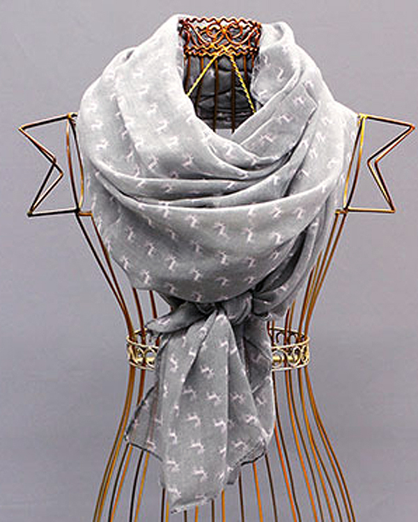 100% polyester european elk scarf