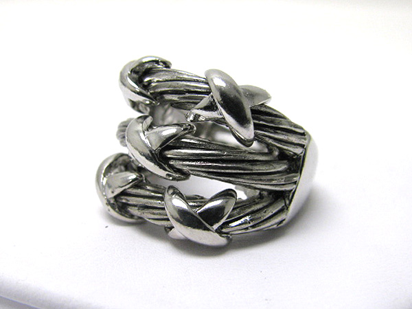 Metal cable style stretch ring