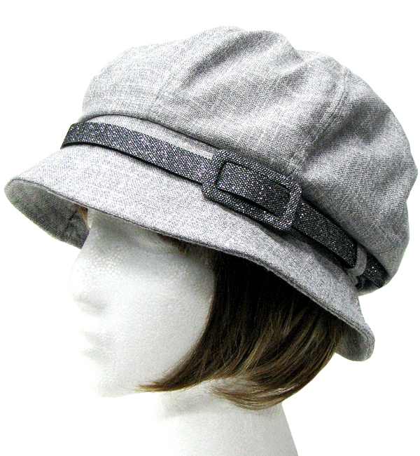 New newsboy with silver button