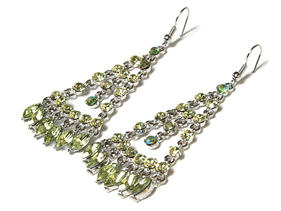 Crystal chandelier earring