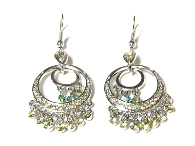 Crystal chandelier earring